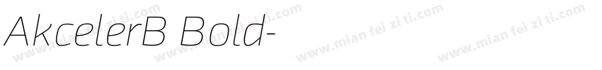 AkcelerB Bold字体转换